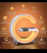 নাইট ল্যাম্প, স্পিকার, অ্যালার্ম, ঘড়িসহ স্মার্ট টেবিল ল্যাম্প - Image 4