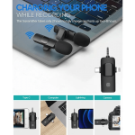 3 in 1 Wireless Microphone For iphone 3.5mm Camera Computer Radio Live Recording With Noise Reduction System - Image 3