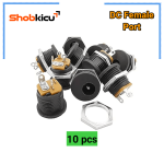 10pcs-Female DC Jack Connector 5.5×2.1mm