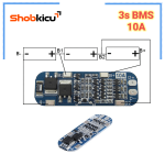 3S BMS 10A Lithium Battery Charger Protection Board-1pcs