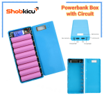 8 Battery Power Bank Case With LCD Display Circuit