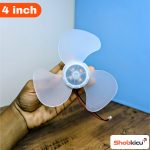 High Speed Transparent BLDC Brushless Fan Motor 12V 4 Blades High Air Flow 4 inch
