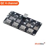 4 USB QC3.0 QC2.0 DC-DC Charging Power Bank Module 6-32V to Quick Charger Circuit Board