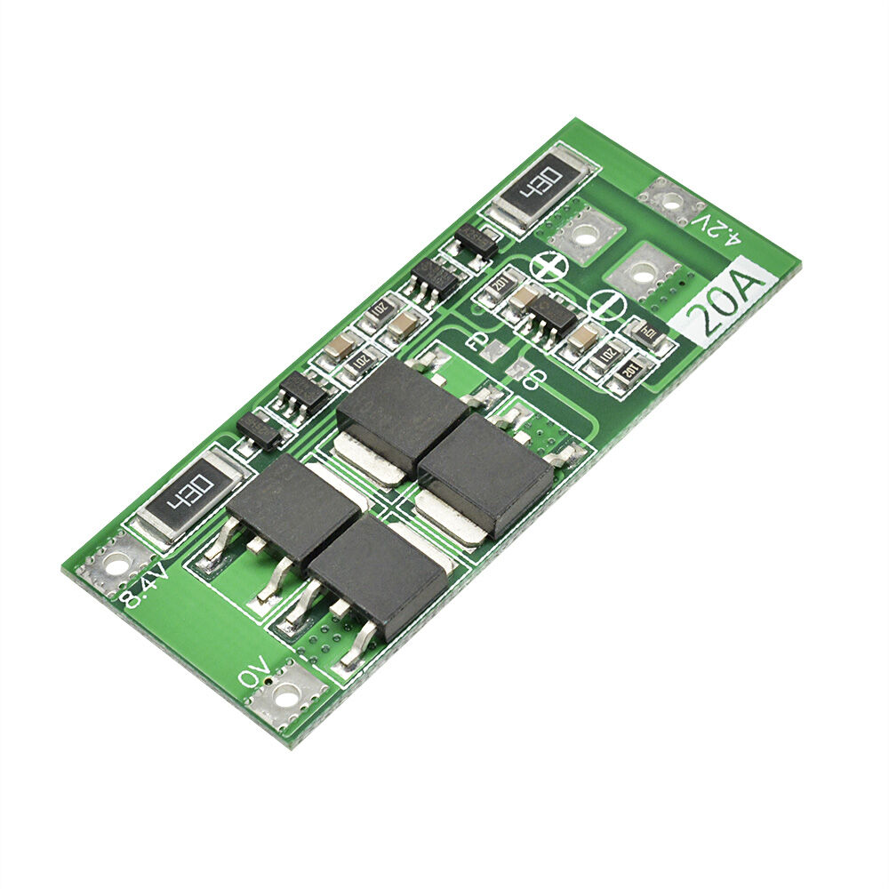 7327b6fc1d7ca52ad8d2bb1d0d82126b 2S 20A BMS Charger 18650 Lithium Li-ion Battery Balance Protection Board - Image 1