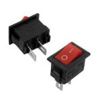 Rocker Switch KCD11 Power On Off Mini Switch Red Black-1pcs